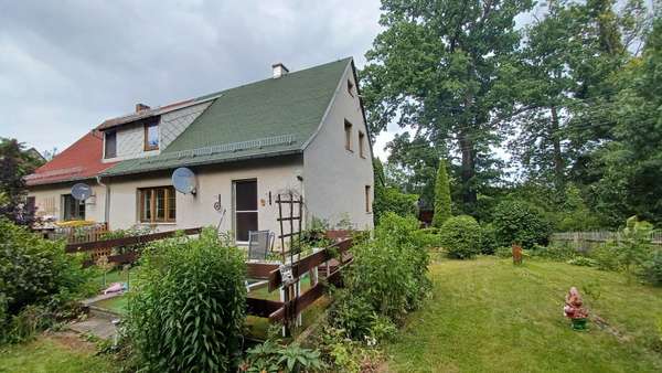 hintere Ansicht hintere Ansicht - Doppelhaushälfte in 08538 Weischlitz mit 140m² kaufen