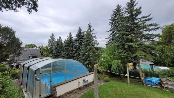 überdachter Pool überdachter Pool - Einfamilienhaus in 08523 Plauen mit 150m² kaufen