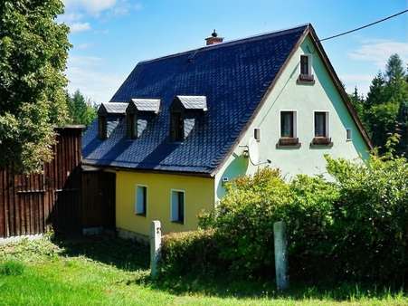 Eingangsseite Eingangsseite - Einfamilienhaus in 08648 Bad Brambach mit 60m² kaufen