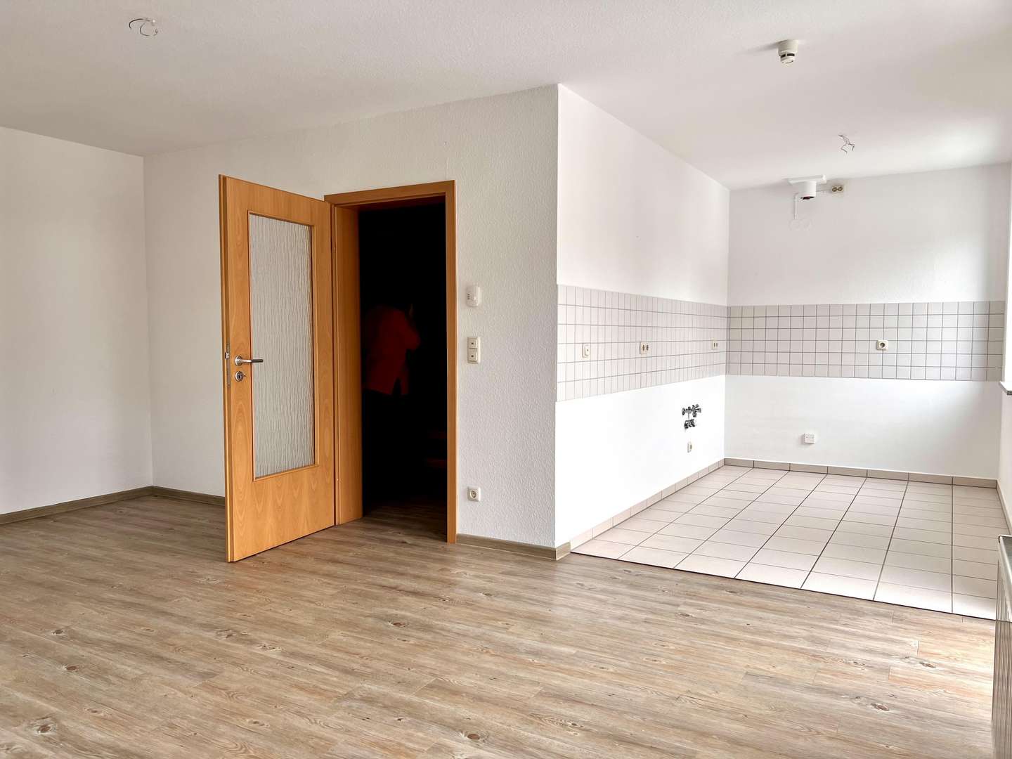 Wohnzimmer mit Küche