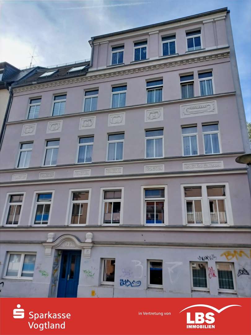 Vorderansicht - Etagenwohnung in 08525 Plauen mit 62m² kaufen