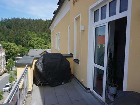 Terrasse Zugang Küche - Etagenwohnung in 08645 Bad Elster mit 71m² kaufen