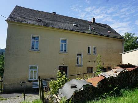 Rückseite Wohnhaus - Einfamilienhaus in 08258 Markneukirchen mit 148m² kaufen