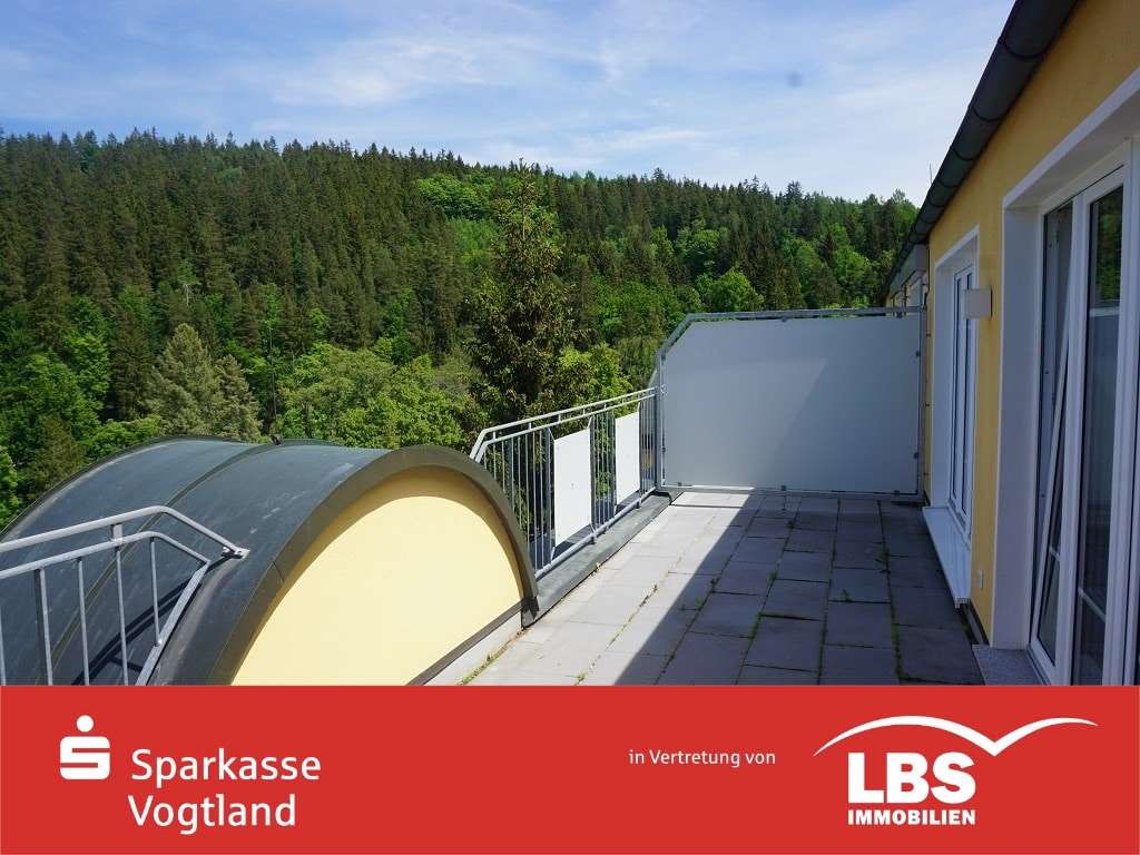 2 Terrasse an der Küche - Penthouse-Wohnung in 08645 Bad Elster mit 100m² mieten