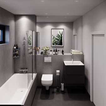 Darstellung Badezimmer Darstellung Badezimmer - Erdgeschosswohnung in 15518 Briesen mit 34m² kaufen