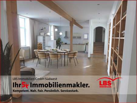 Visualisierung_Wohnen - Etagenwohnung in 86150 Augsburg mit 102m² kaufen