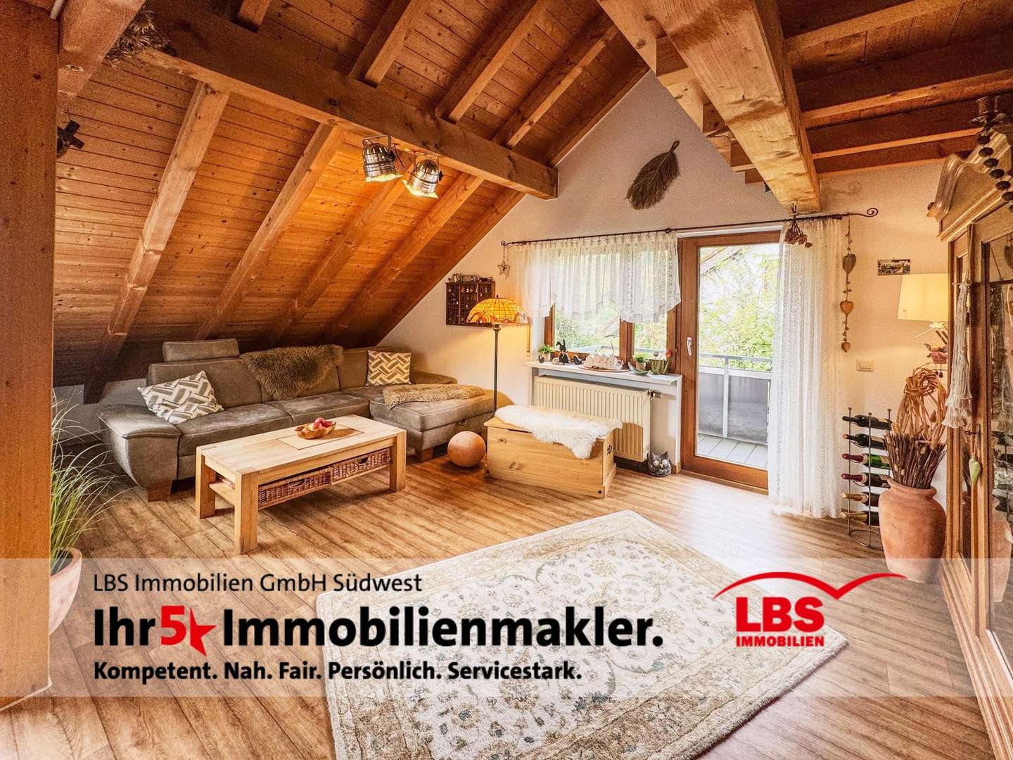 Wohnzimmer - Maisonette-Wohnung in 79677 Aitern mit 97m² kaufen