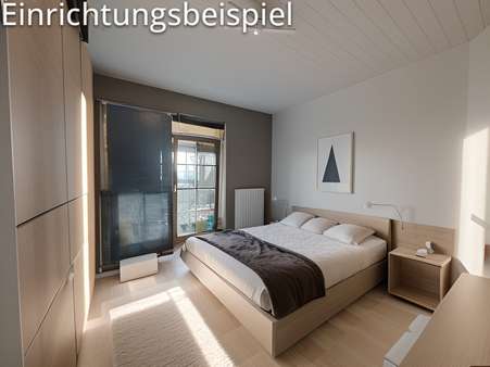Schlafzimmer Einrichtungsbsp. - Dachgeschosswohnung in 79576 Weil am Rhein mit 57m² kaufen