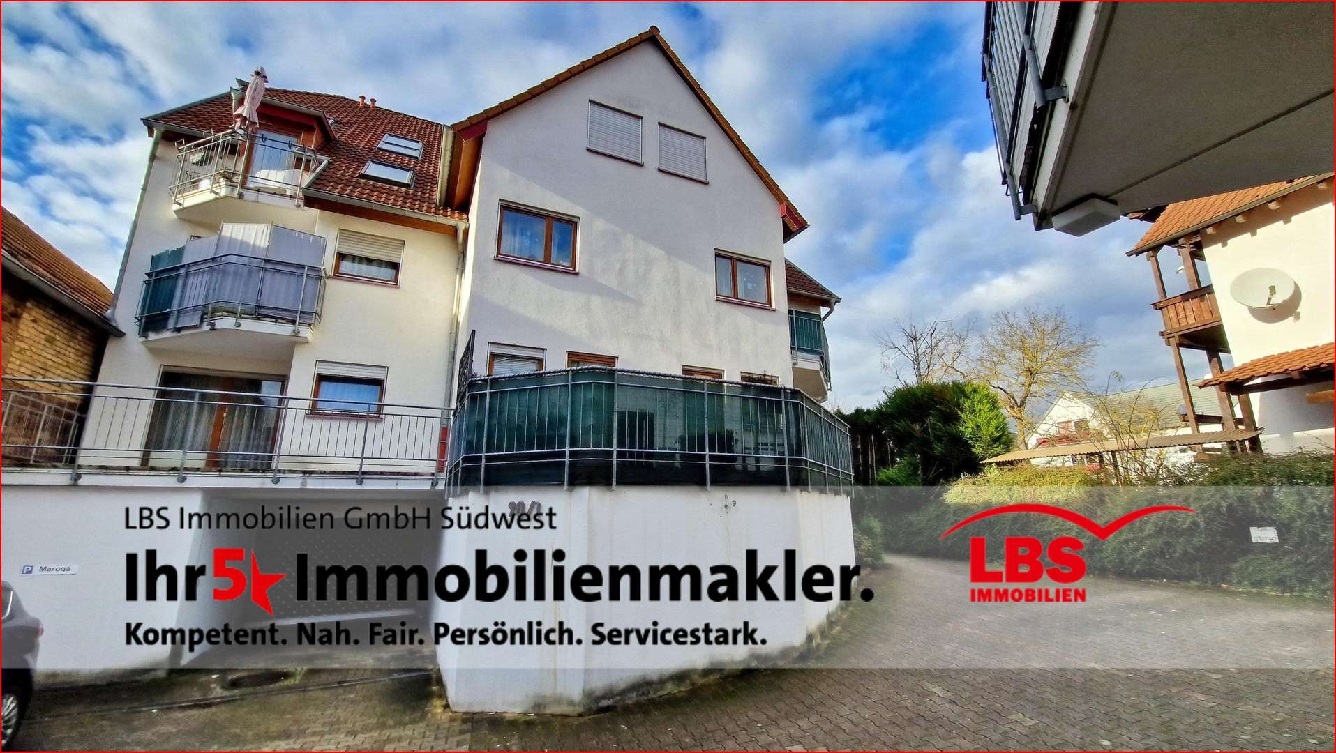 Hausansicht - Etagenwohnung in 76307 Karlsbad mit 73m² kaufen