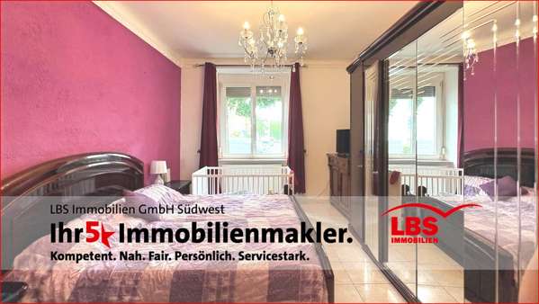 Schlafzimmer - Erdgeschosswohnung in 75177 Pforzheim mit 78m² kaufen