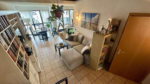 Wohnzimmer 1. Ebene - Maisonette-Wohnung in 70794 Filderstadt mit 78m² kaufen
