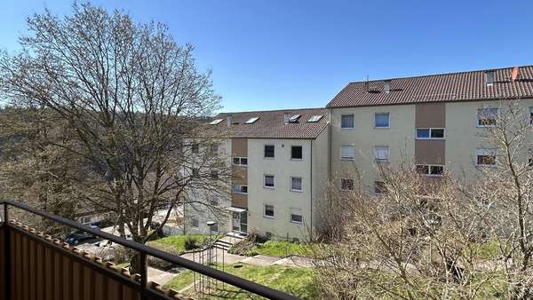 Balkon-Aussicht - Etagenwohnung in 72213 Altensteig mit 75m² als Kapitalanlage kaufen