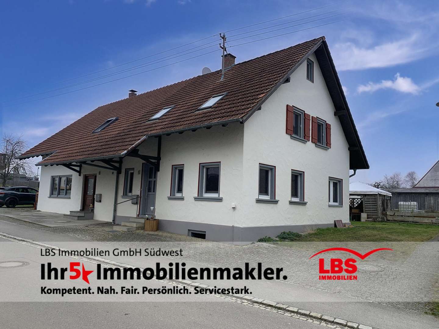 Ansicht - Zweifamilienhaus in 88273 Fronreute mit 220m² kaufen