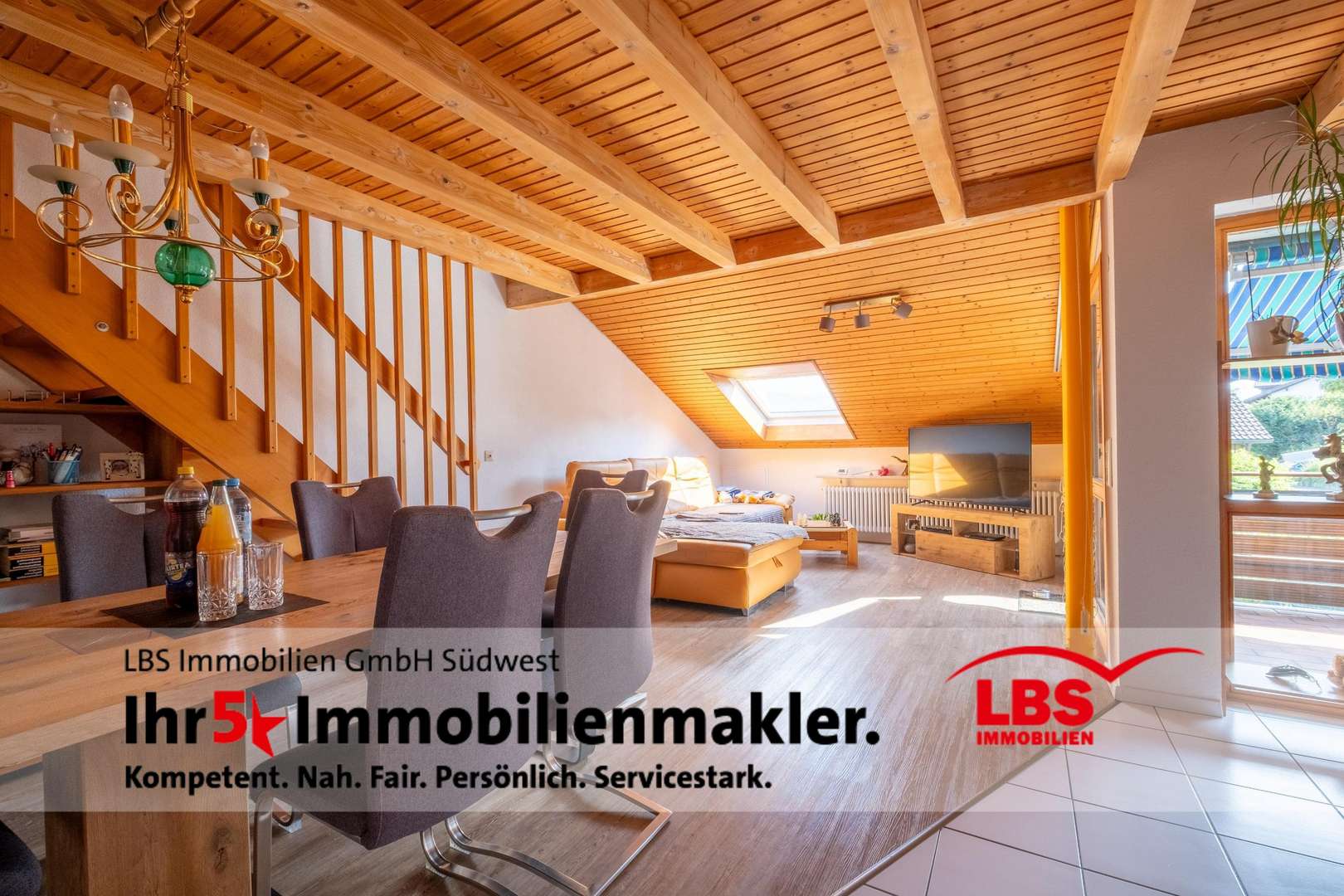 Wohnraum - Dachgeschosswohnung in 88276 Berg mit 81m² kaufen