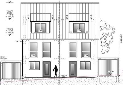 Ansicht - Doppelhaushälfte in 70569 Stuttgart mit 134m² kaufen