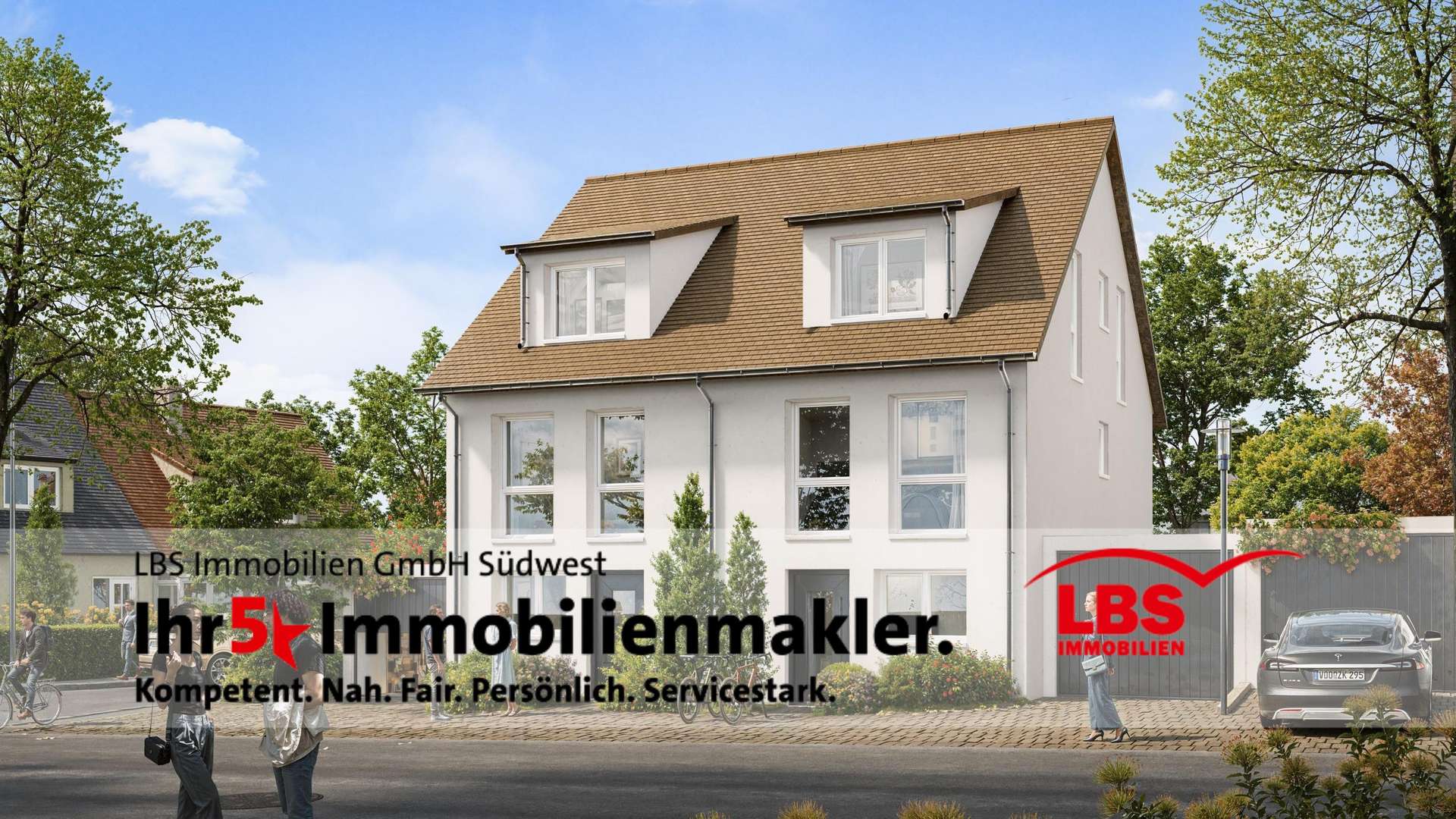 unverbindliche Illustration - Doppelhaushälfte in 70569 Stuttgart mit 134m² kaufen