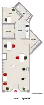 Grundriss - Ladenlokal in 80802 München mit 54m² kaufen