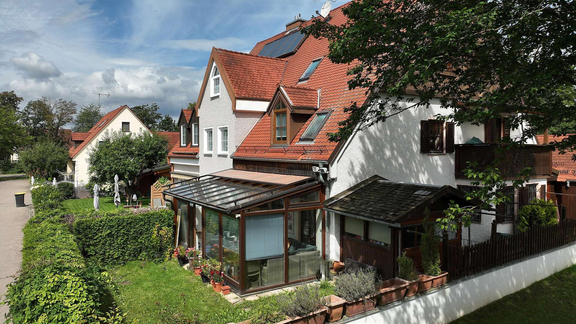 Aussenansicht Aussenansicht - Doppelhaushälfte in 85256 Vierkirchen mit 136m² kaufen