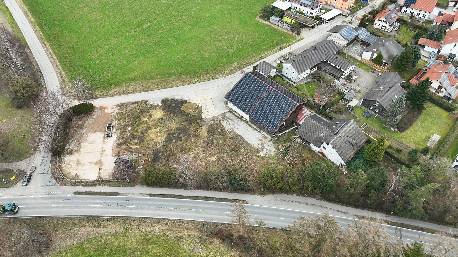 Drohnenaufnahme - Grundstück in 84405 Dorfen mit 3013m² kaufen