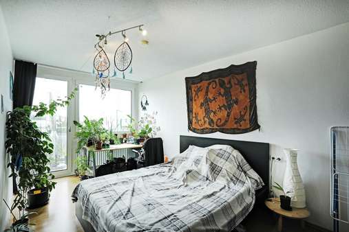 Schlafzimmer - Etagenwohnung in 85716 Unterschleißheim mit 50m² kaufen