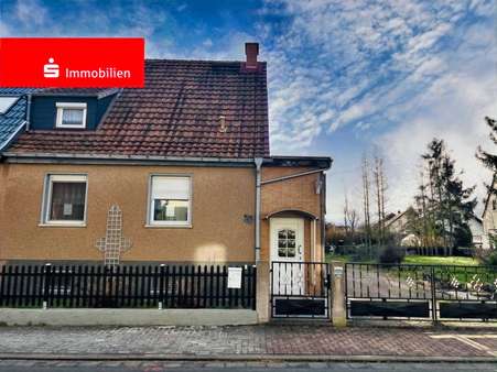 Hausansicht Hausansicht - Doppelhaushälfte in 99192 Nesse-Apfelstädt mit 85m² kaufen