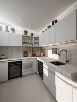 Küchenansicht Visualisiert Küchenansicht Visualisiert - Erdgeschosswohnung in 90409 Nürnberg mit 58m² kaufen