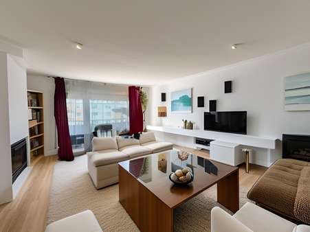 Wohnen mit Balkon Visualisiert Wohnen mit Balkon Visualisiert - Etagenwohnung in 90409 Nürnberg mit 75m² kaufen