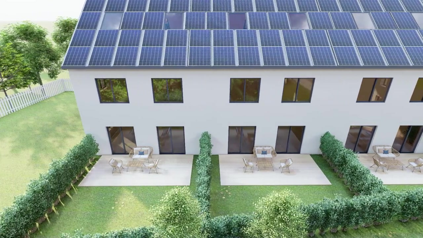 Südansicht - Reiheneckhaus in 84416 Taufkirchen mit 173m² kaufen