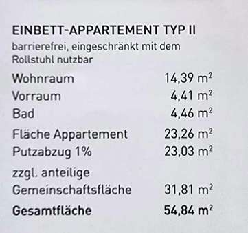 Flächenangaben - Appartement in 89284 Pfaffenhofen mit 23m² kaufen