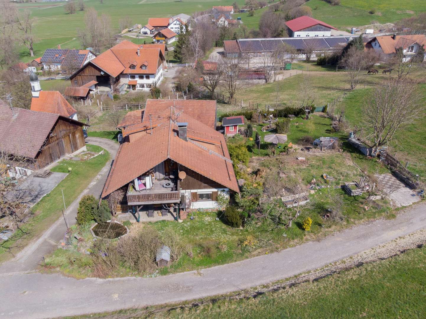 Luftbild - Einfamilienhaus in 87665 Mauerstetten mit 222m² kaufen