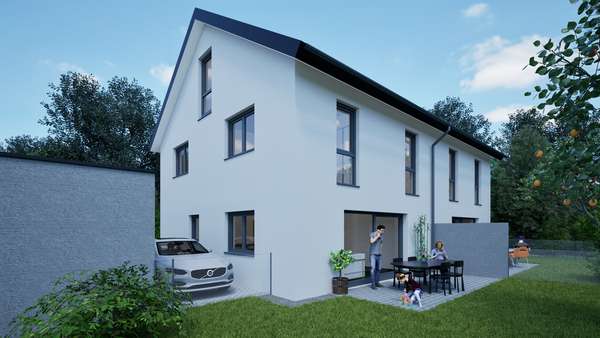Ansicht Terrasse_3 - Doppelhaushälfte in 86899 Landsberg mit 145m² kaufen