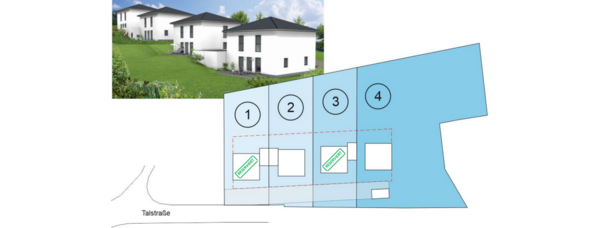 Aufteilung Grundstücke - Grundstück in 66578 Schiffweiler mit 622m² kaufen