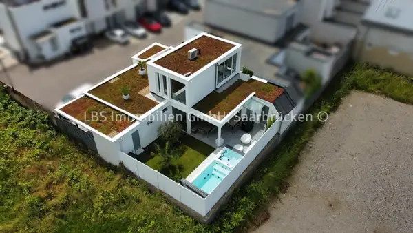 Traumhaus im modernen Finca-Stil im Merzig - Bj.: 2022 - 120 m² Wfl. - 235 m² Grundstück - Pool - 