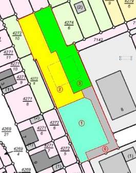 Beispielhafte Aufteilung der Grundstücke Beispielhafte Aufteilung der Grundstücke - Grundstück in 66386 St. Ingbert mit 1841m² kaufen