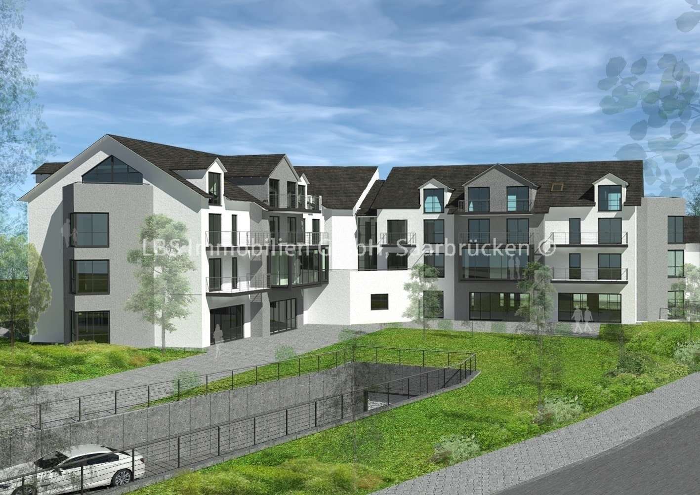 Außenansicht Innenhof -  in 66693 Mettlach mit 46m² mieten