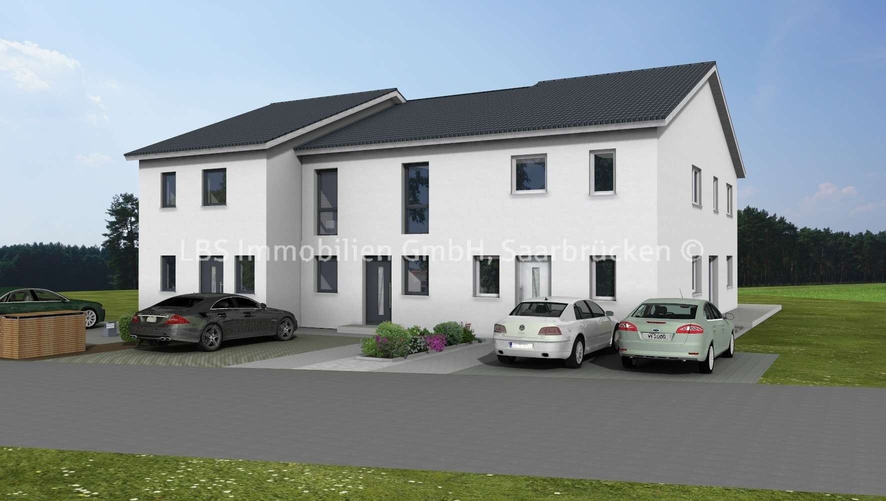 Straßenansicht Straßenansicht - Reihenmittelhaus in 66809 Nalbach mit 119m² kaufen