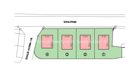 Übersicht - Grundstück in 66793 Saarwellingen mit 328m² kaufen