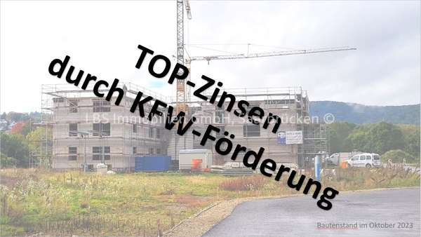 Baufortschritt Oktober 2023 - Etagenwohnung in 54329 Konz mit 78m² kaufen