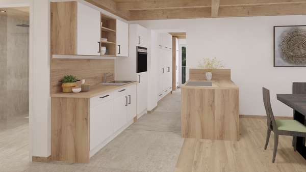 Küche Visualisierung Küche Visualisierung - Bungalow in 95191 Leupoldsgrün mit 120m² kaufen