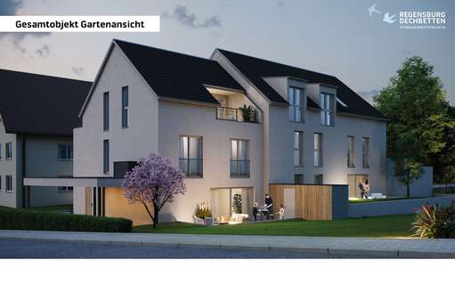 gesamtansicht gartenansicht - Etagenwohnung in 93051 Regensburg mit 122m² kaufen
