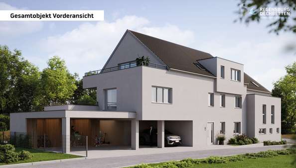 gesamtobjekt vorderansicht - Doppelhaushälfte in 93051 Regensburg mit 165m² kaufen