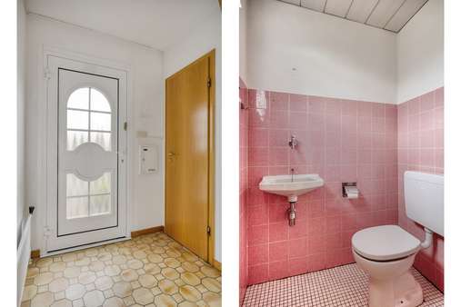 Hauseingang / Gäste-WC - Reihenendhaus in 40764 Langenfeld mit 107m² kaufen