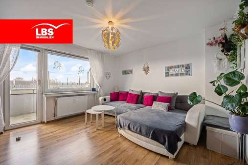 Wohnzimmer - Etagenwohnung in 51377 Leverkusen mit 66m² kaufen