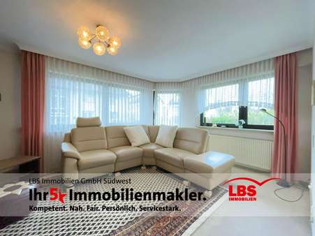 Wohnzimmer Zugang Terrasse EG - Zweifamilienhaus in 55127 Mainz mit 122m² kaufen