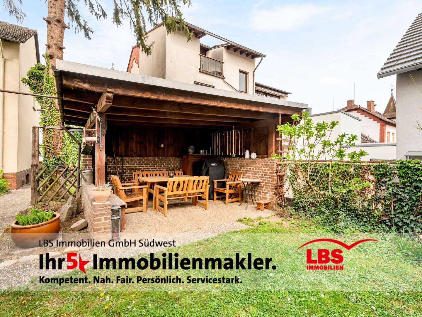 Überdachter Grillplatz - Einfamilienhaus in 65830 Kriftel mit 111m² kaufen