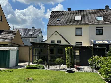 Gartenansicht Gartenansicht - Doppelhaushälfte in 59192 Bergkamen mit 126m² kaufen