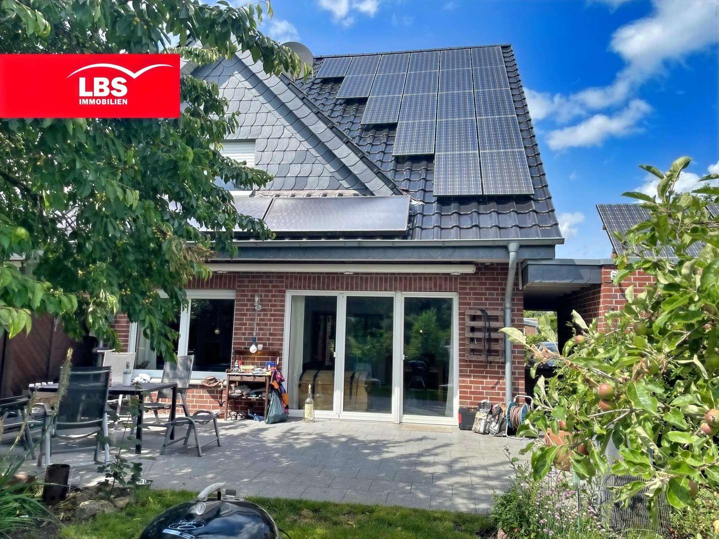 Rückansicht - Doppelhaushälfte in 48301 Nottuln mit 153m² kaufen