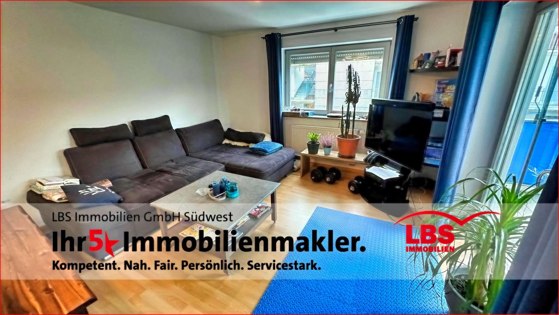 Wohnzimmer - Etagenwohnung in 77736 Zell mit 60m² kaufen