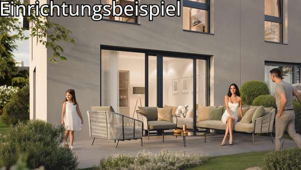 Terrassenansicht (Bsp.) Terrassenansicht (Bsp.) - Doppelhaushälfte in 72119 Ammerbuch mit 141m² kaufen