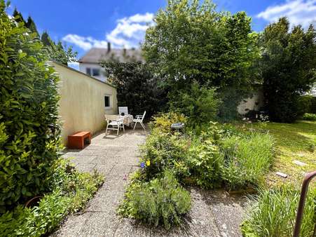Terrassenbereich vor Esszimmer - Doppelhaushälfte in 70771 Leinfelden-Echterdingen mit 137m² kaufen